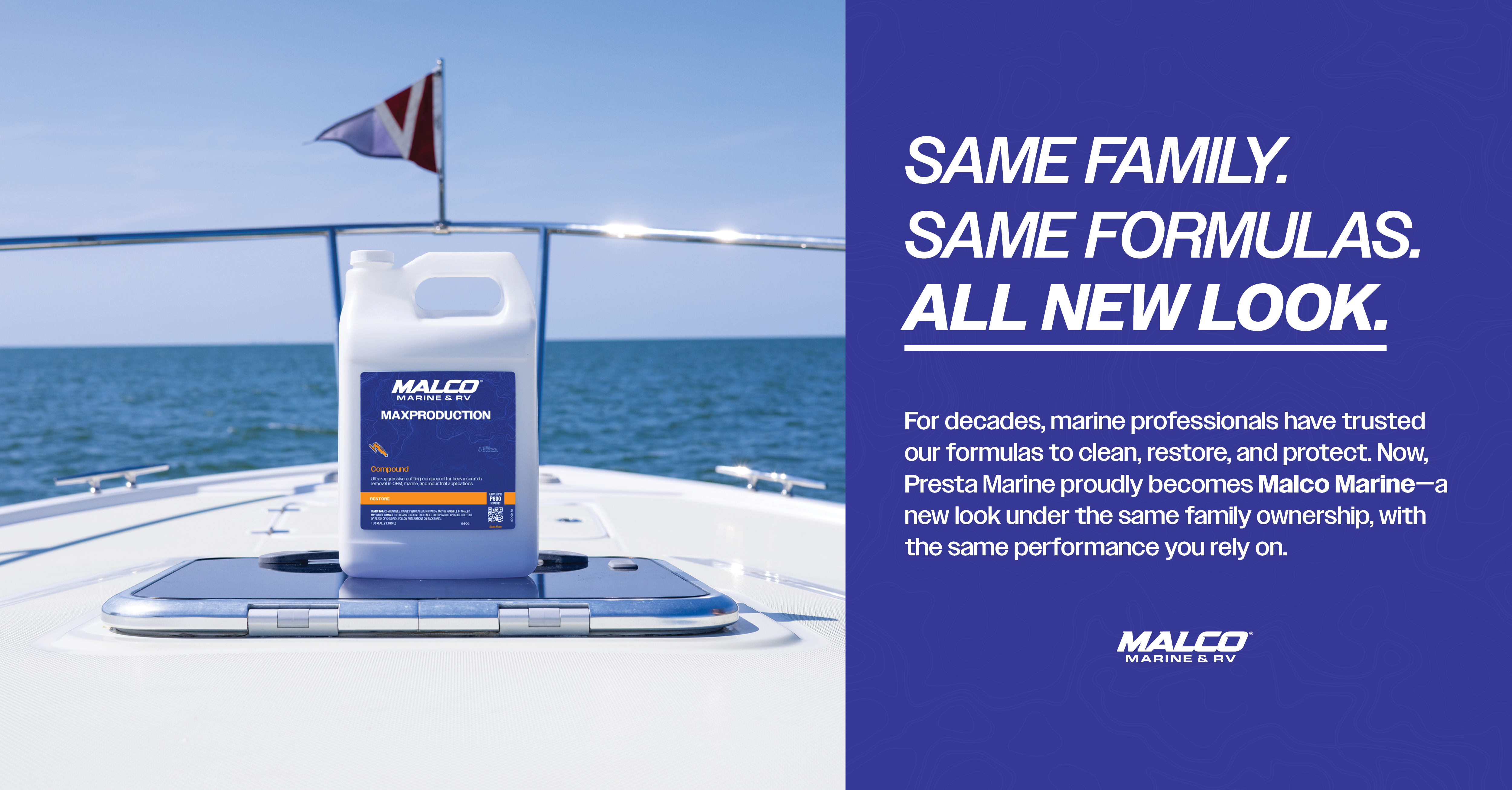 Malco Products, Inc. Unveils Malco® Marine & RV: A Modern New Brand for Marine & Recreational Care