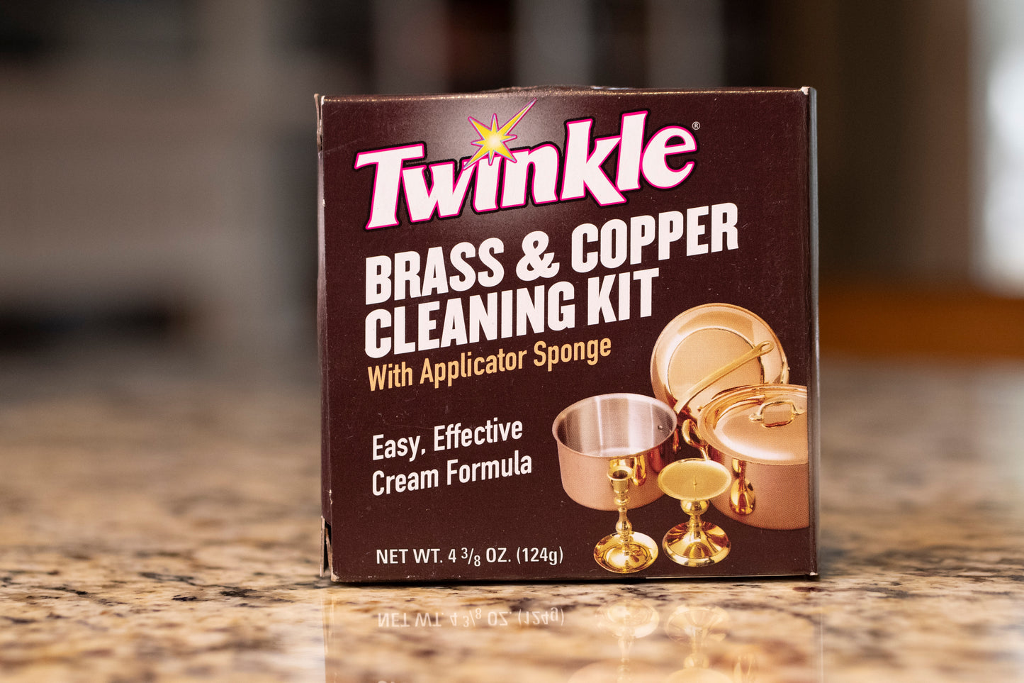 Twinkle 525105 Brass and Copper Cleaning Kit, 4.4 oz, Pas