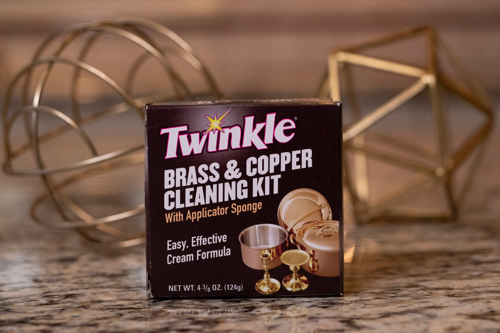 Twinkle 525105 Brass and Copper Cleaning Kit, 4.4 oz, Pas
